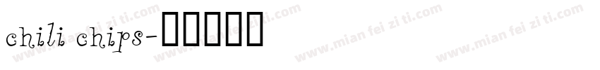 chili chips字体转换